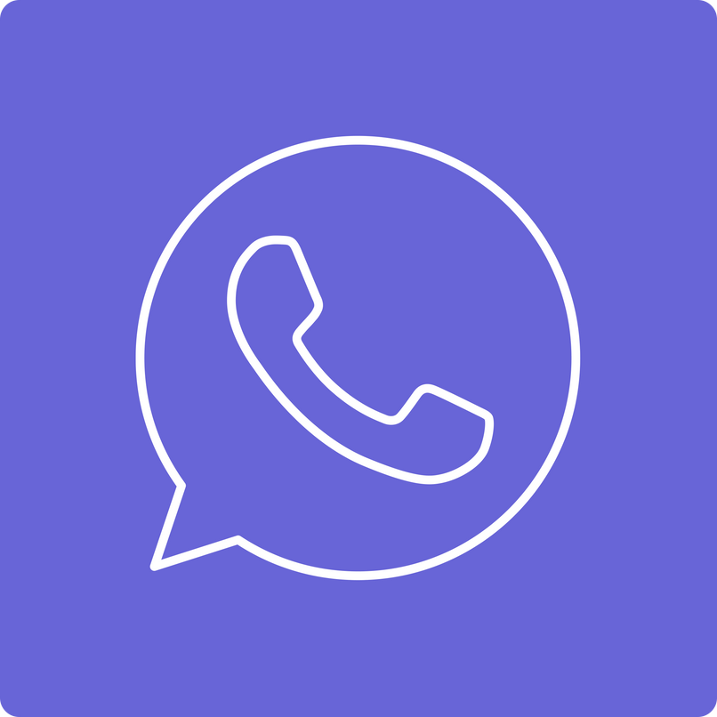 Transparent PNG Icon For Chat Bubble_Whatsapp_Icon Blue background